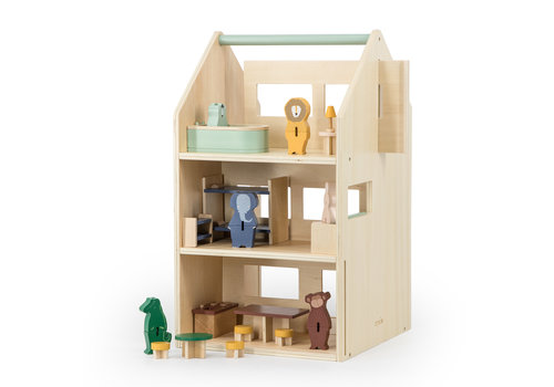 Trixie Wooden play house with accessories