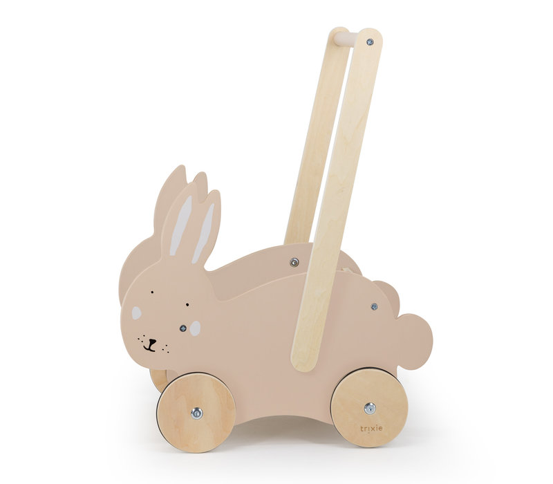 Houten duwkar - Mrs. Rabbit