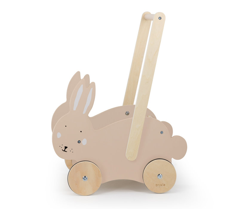 Wooden push along cart - Mrs. Rabbit