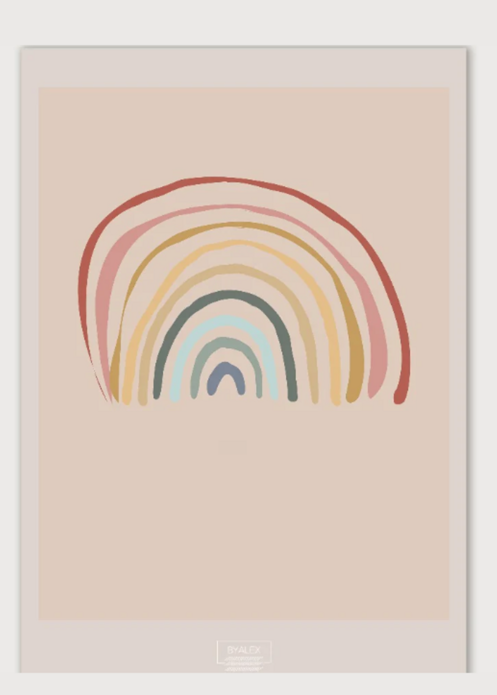 ByAlex A3 Poster - Rainbow Your Day