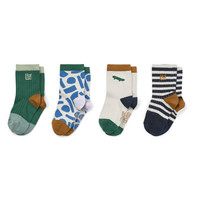 Silas cotton socks 4-pack Paint stroke/ Sandy