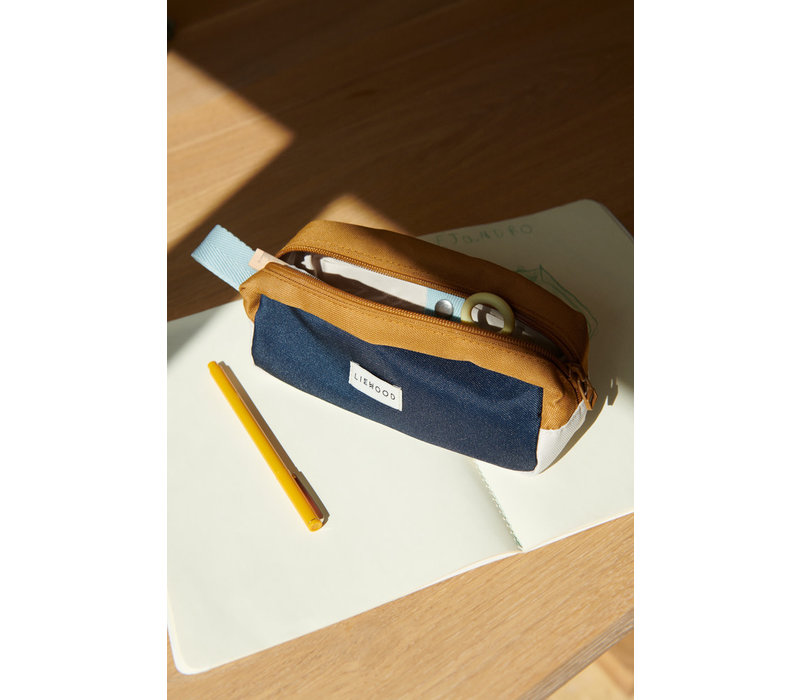 Plot pencil case Midnight navy/ Sea blue