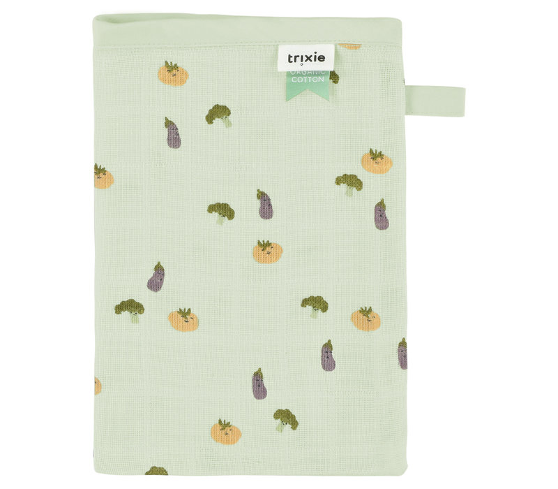 Muslin washcloths 3-pack mix - Friendly Vegetables