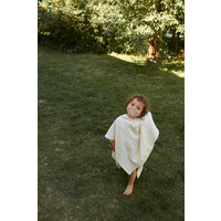 Paco poncho Stripes White/ Yellow mellow