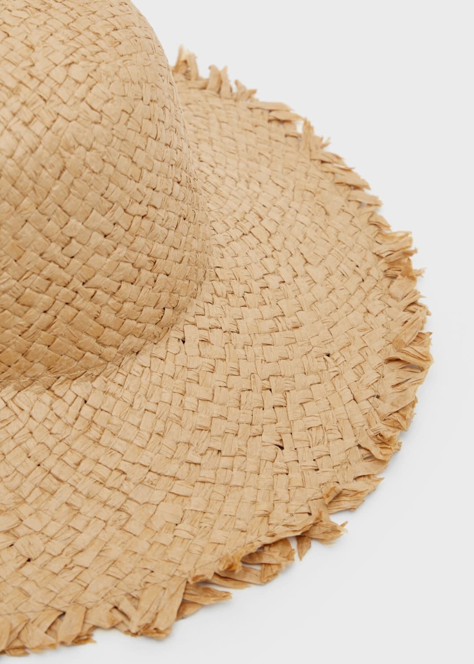 LIL' ATELIER Wide beach hat straw White Pepper