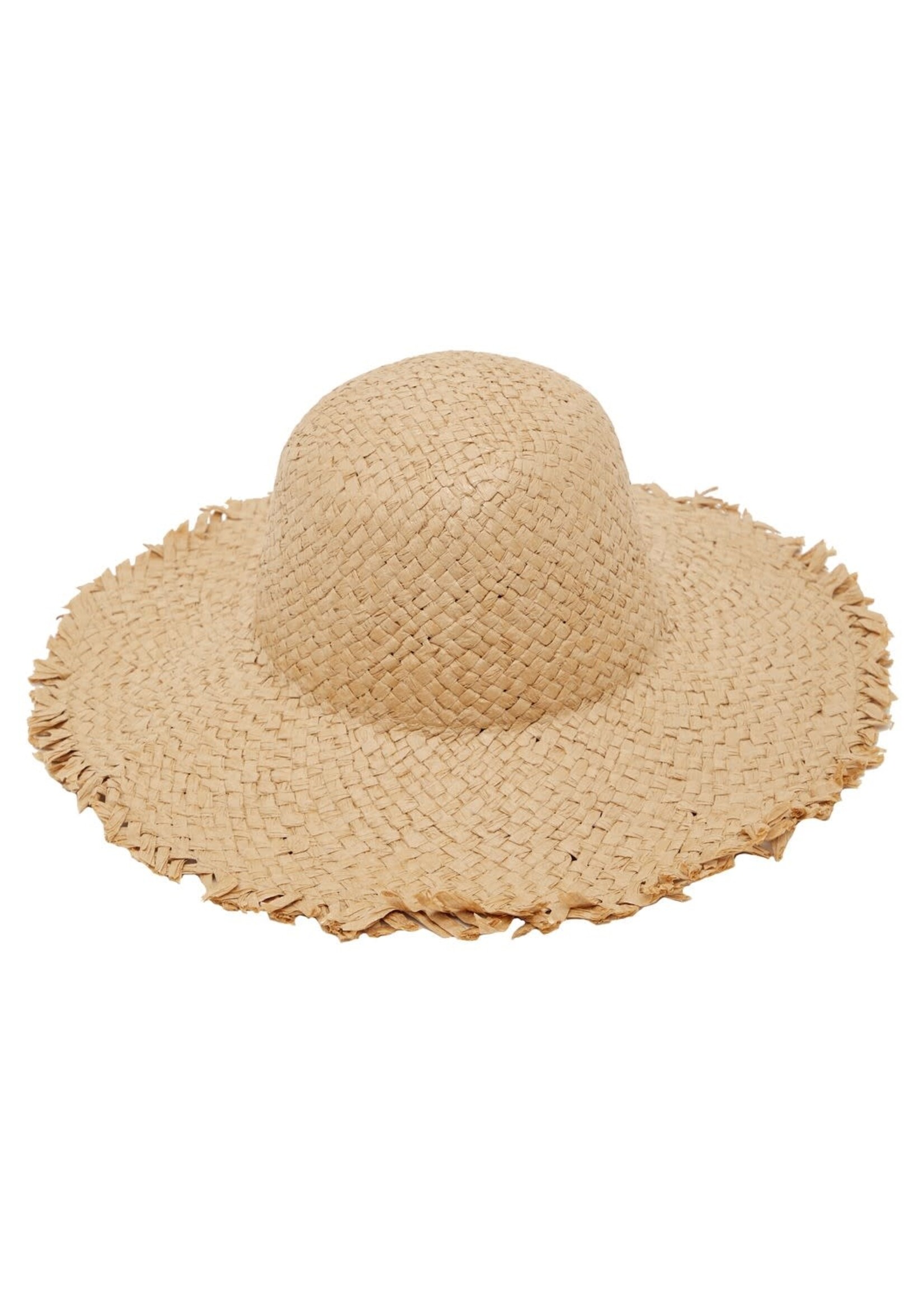 LIL' ATELIER Wide beach hat straw White Pepper
