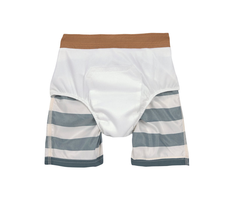 Board Shorts Block Stripes milky/blue