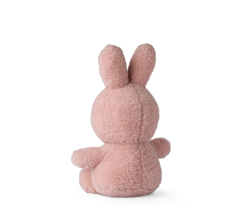 Miffy Sitting Teddy 100% recycled pink - 33cm