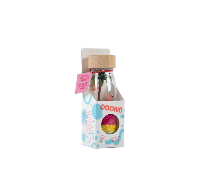 Sensorische fles - Flamingo