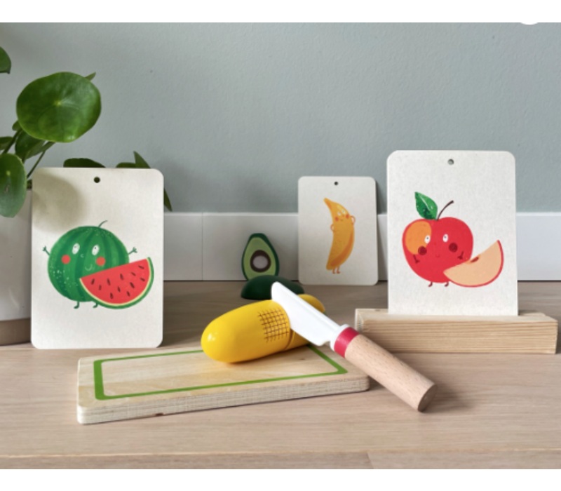 In A Flashcard miniset Fruity friends