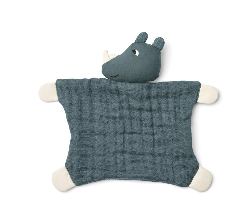 Amaya cuddle teddy Rhino/ Whale blue