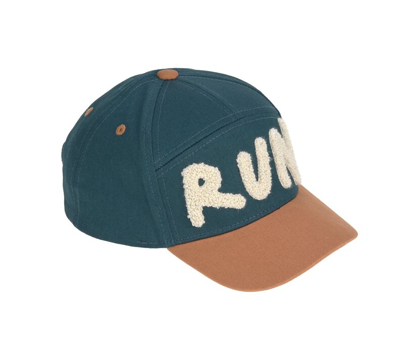 Kids Base Cap Run brown/ blue