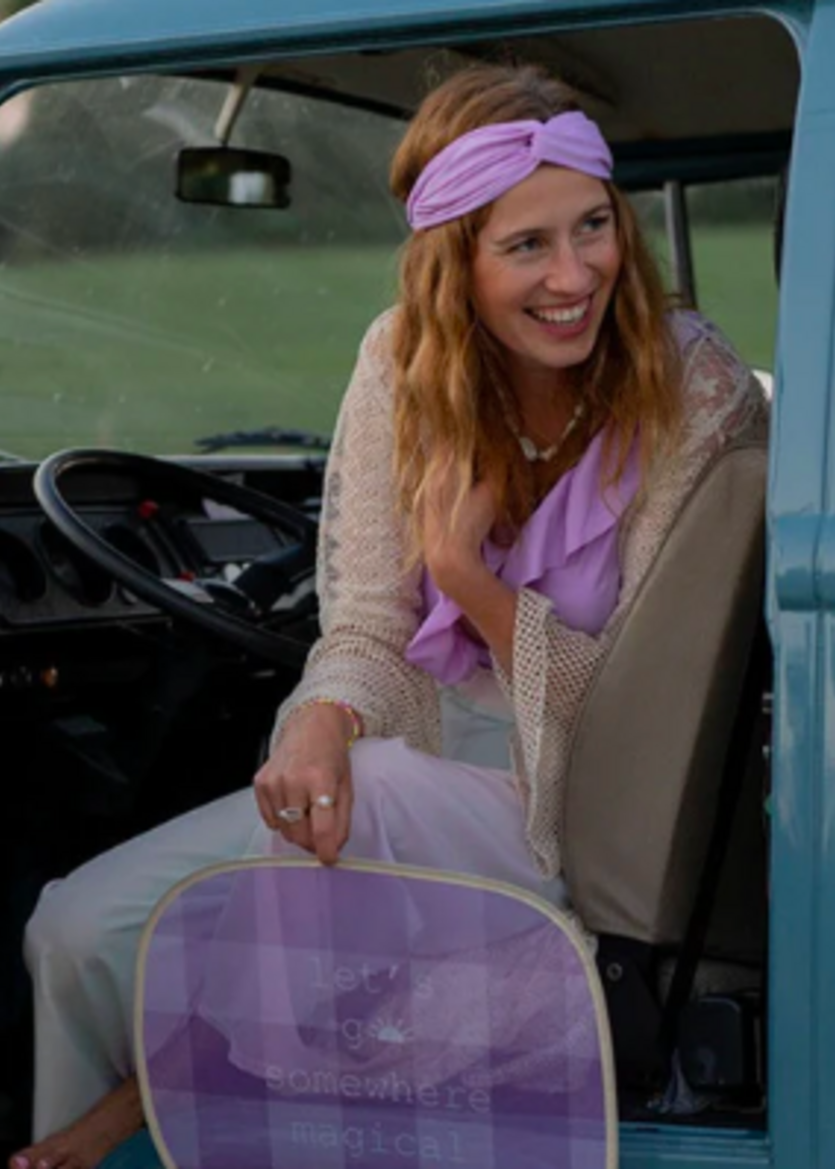 elle and rapha SUNNY LILA hair ribbon