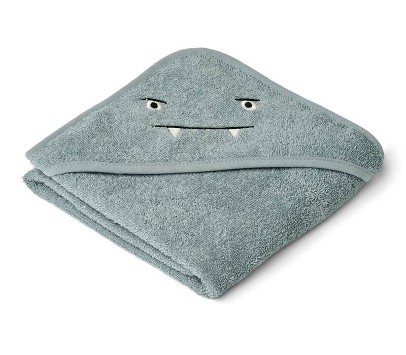 Albert Hooded Towel Blue fog