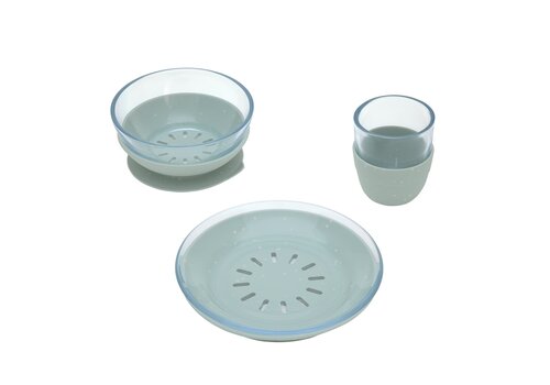 Lässig Dish Set Glass blue