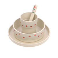 Dish Set Happy Rascals Heart lavender