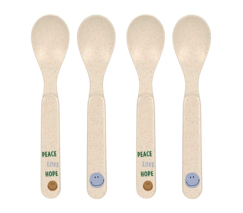 Spoon Set Happy Rascals Smile sky blue