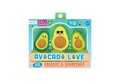 Avocado Love Eraser and Sharpener