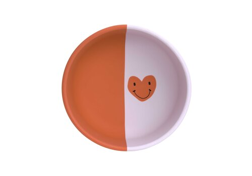 Lässig Silicone Bowl Happy Rascals Heart lavender