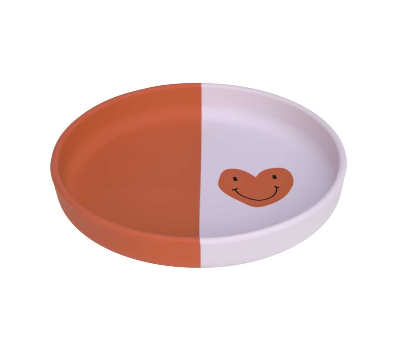 Silicone Plate Happy Rascals Heart lavender