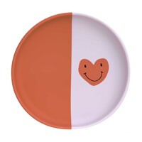 Silicone Plate Happy Rascals Heart lavender