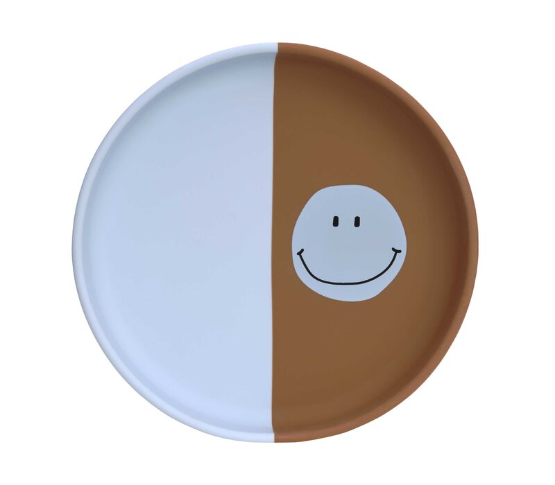 Silicone Plate Happy Rascals Smile sky blue