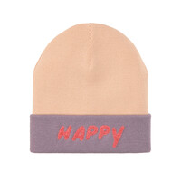 Merino beanie Happy light rose/ lilac