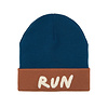 Lässig Merino beanie Run brown/ blue