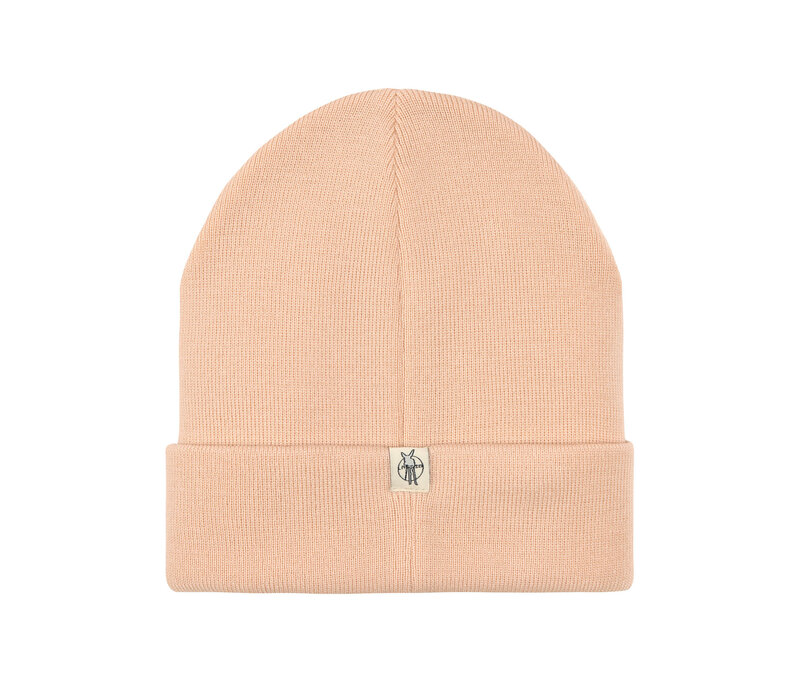 Merino beanie Smile light rose