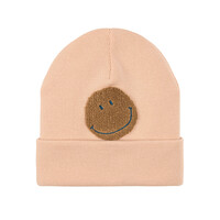 Merino beanie Smile light rose