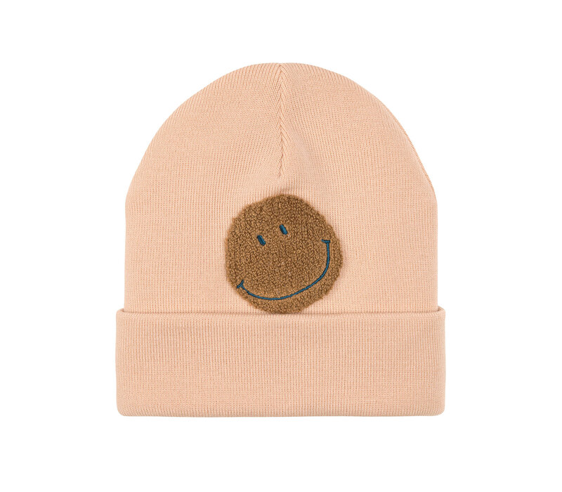 Merino beanie Smile light rose