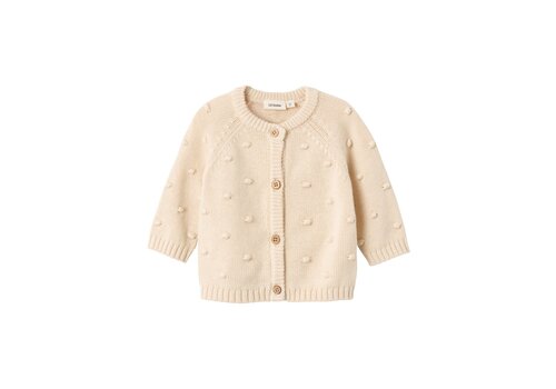 LIL' ATELIER BABY Knit cardigan Fog