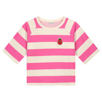 Striped t-shirt pink yarrow