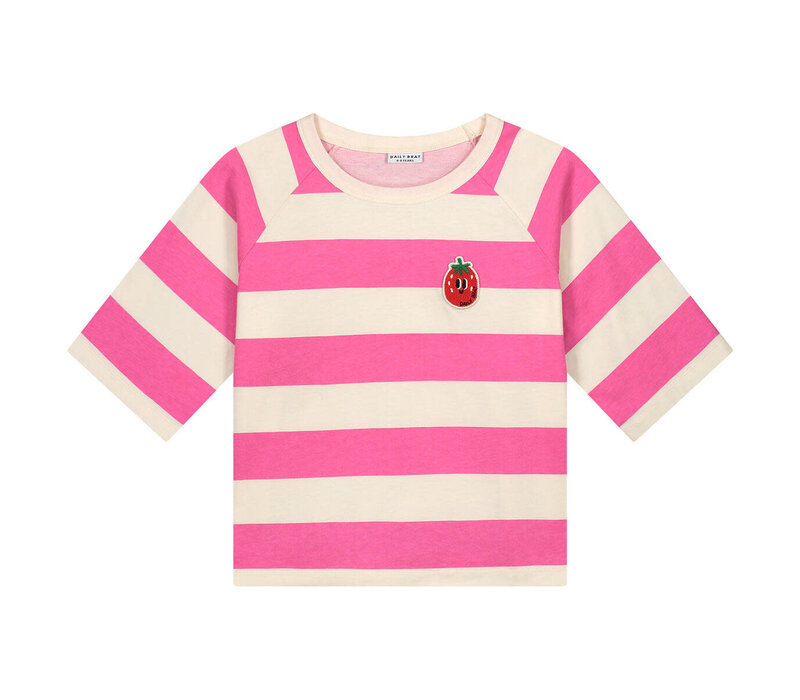 Striped t-shirt pink yarrow