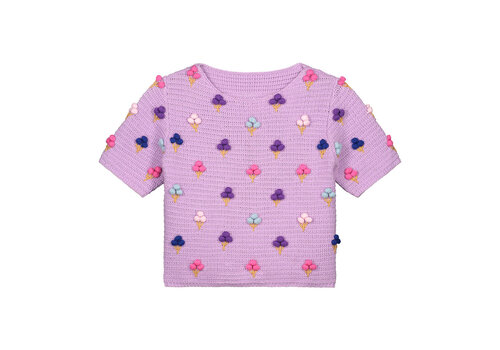 Daily Brat Ice knitted t-shirt lavender