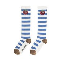 Very berry socks blue/ white