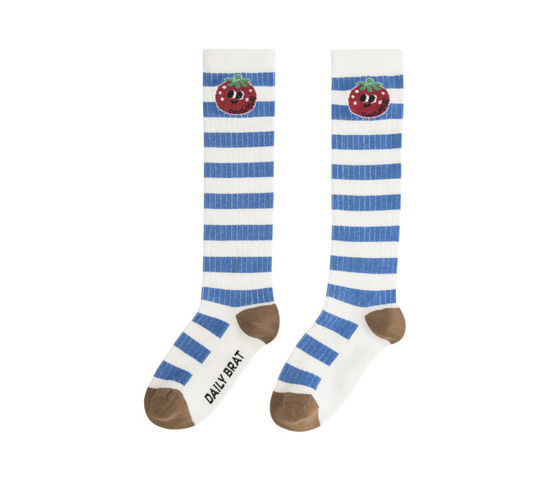 Very berry socks blue/ white