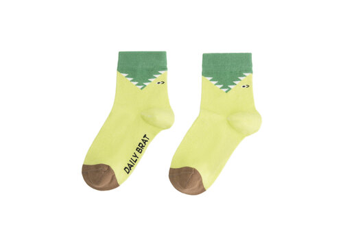 Daily Brat Daffy dino socks rex green