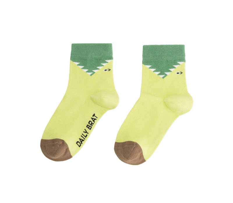 Daffy dino socks rex green