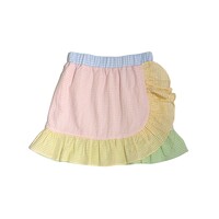 Ruffle skirt patchwork vichy