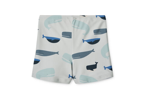 Liewood Otto Swim Pants Whales/ Cloud blue