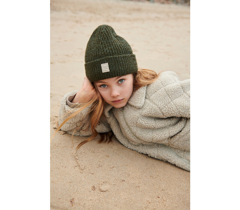 Emilio Beanie Hat Army brown/ Dark army brown