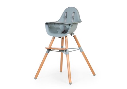 Childhome Evolu 2 eetstoel 2-in-1 + beugel Naturel/munt