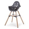 Childhome Evolu 2 eetstoel 2-in-1 + beugel Naturel/Antraciet