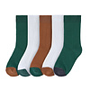 Lässig Ribbed socks 5 pcs Ocean green/ milky/ caramel