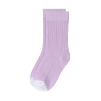 Ribbed socks 5 pcs Lilac/ milky/ ocean green