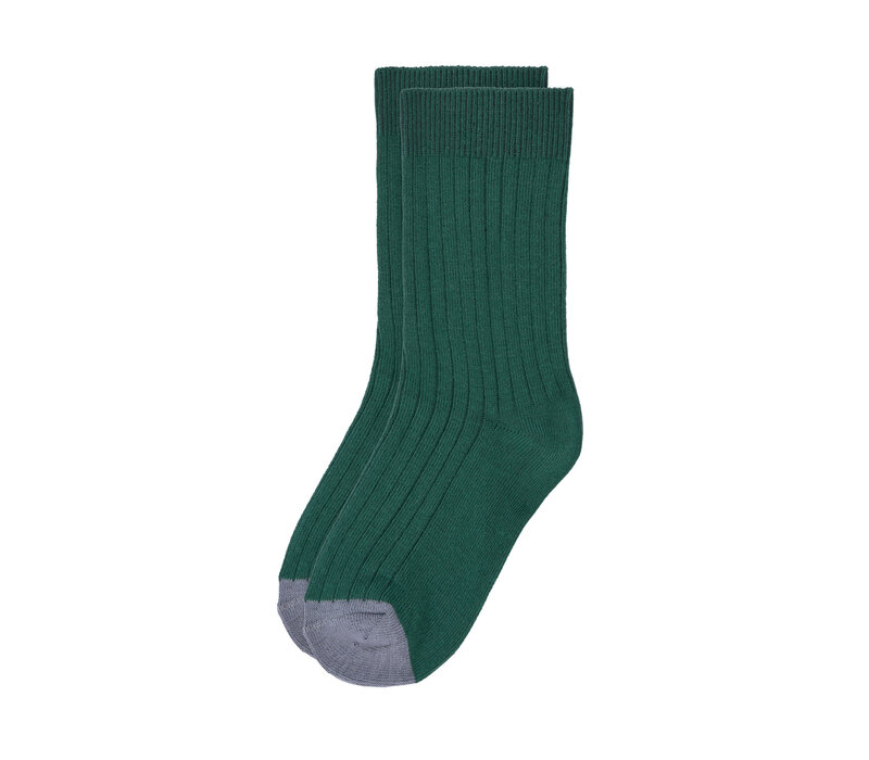 Ribbed socks 5 pcs Lilac/ milky/ ocean green