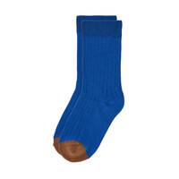 Ribbed socks 5 pcs Blue/ milky/ caramel