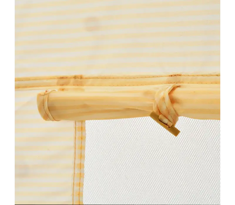 Cassie Pop Up Tent Stripe Yellow mellow/ Creme de la creme