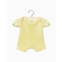 Onesie kort voor babypop 28cm vanille